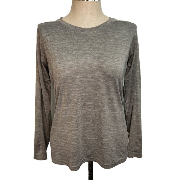 Club Ride Technical Tee Womens‎ M Gray Long Sleeve MTB Round Neck Lightweight - Picture 1 of 11